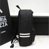 Casual college style canvas luminous backpack