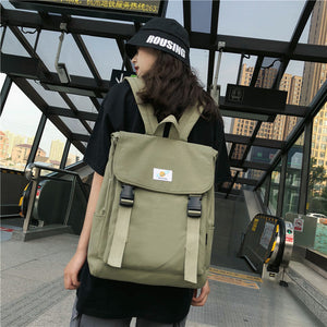 Waterproof Backpack Women Canvas School Bags Travel Bag for Teenage Girls Bagpack Rucksack Ladies Sac A Dos Mochila Mujer