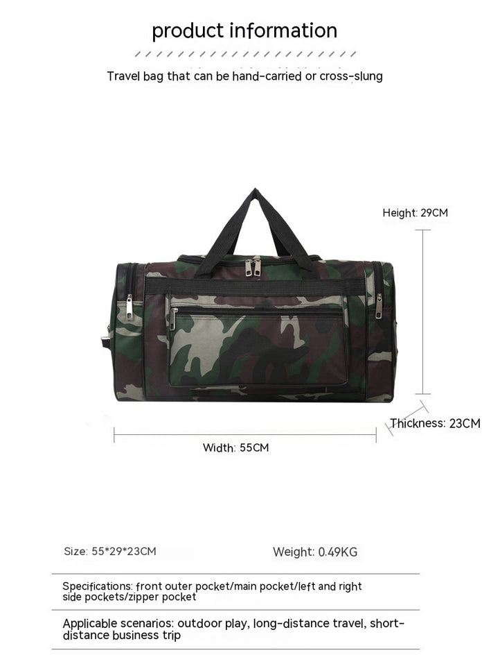 Multifunctional Large Capacity Camouflage Luggage Bag