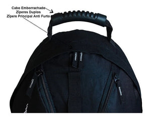 Backpack Unisex Resistant Black School Walk Hiking