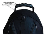 Backpack Unisex Resistant Black School Walk Hiking