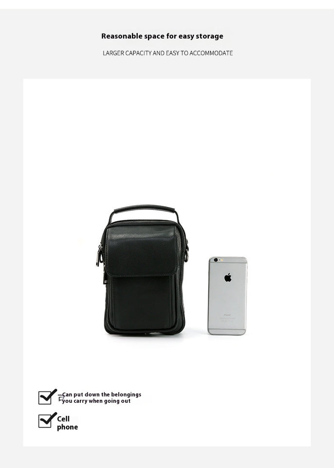 Men's Bag Genuine Leather Retro Cowhide Casual Messenger Bag