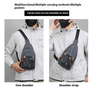 Waterproof Lightweight Multi-layer Multicolor Minimalism Crossbody Bag Waist Bag