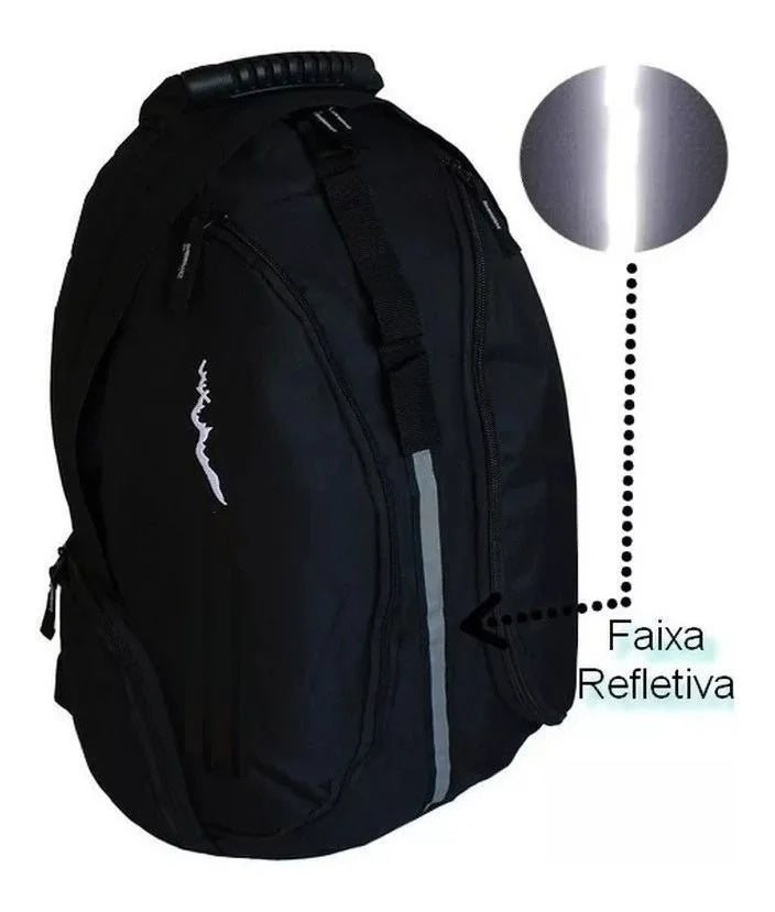 Backpack Unisex Resistant Black School Walk Hiking