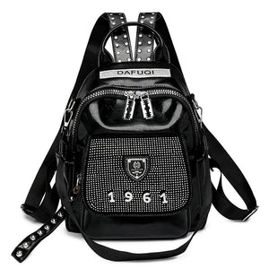 Fashion Light Diamond Ladies Backpack Small Backpack Large Capacity