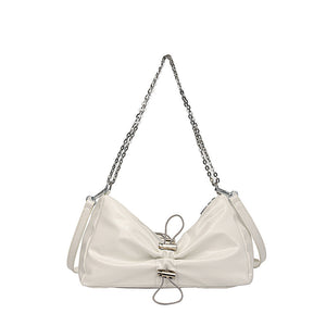 High-grade Waist Bag Silver Underarm Bag Shoulder Crossbody