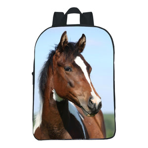 12-inch Digital Printing Animal Horse Backpack