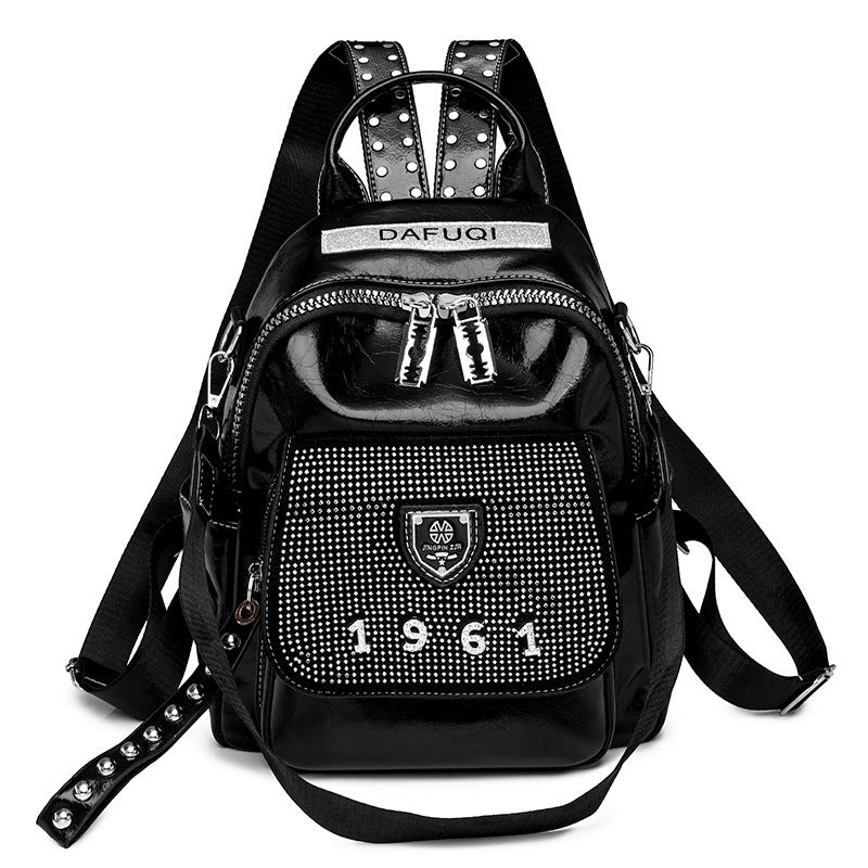 Fashion Light Diamond Ladies Backpack Small Backpack Large Capacity