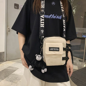 Men's Trendy Cool Nylon Shoulder Bag Casual Simple