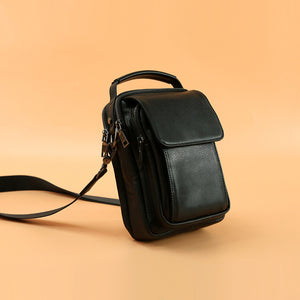 Men's Bag Genuine Leather Retro Cowhide Casual Messenger Bag
